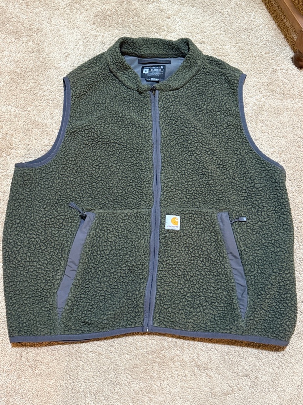 Carhartt | Jackets & Coats | Carhartt Sherpa Hunter Green Vest
